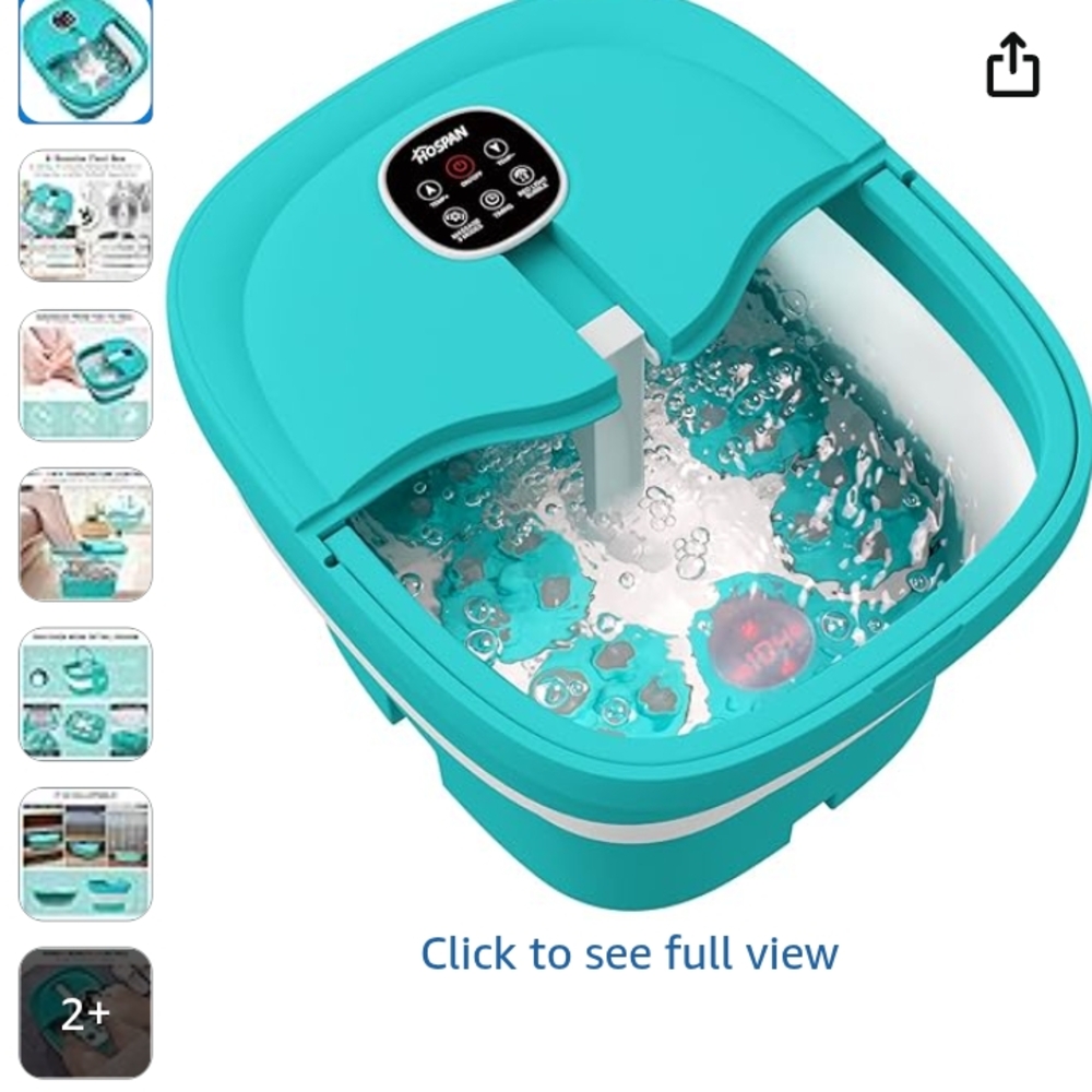 NWT New Hospan Teal Spa And Foot massager never used
